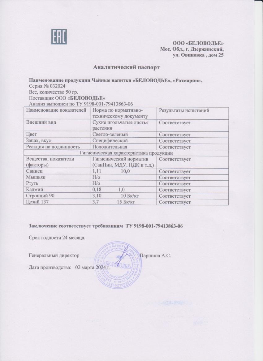 Паспорт №032024
